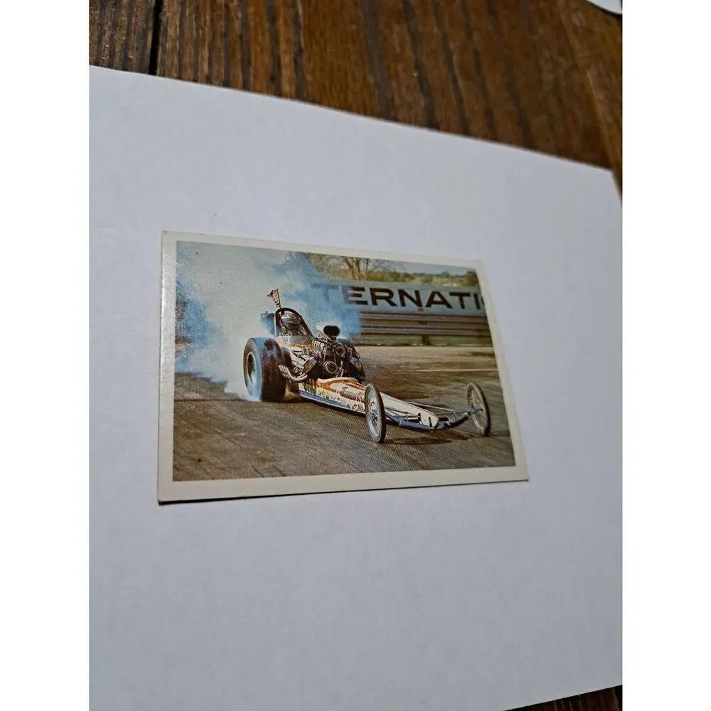 Vintage 1971 Ray Goodman Top Fuel Dragster Fleer Drag Champs Trading Cards